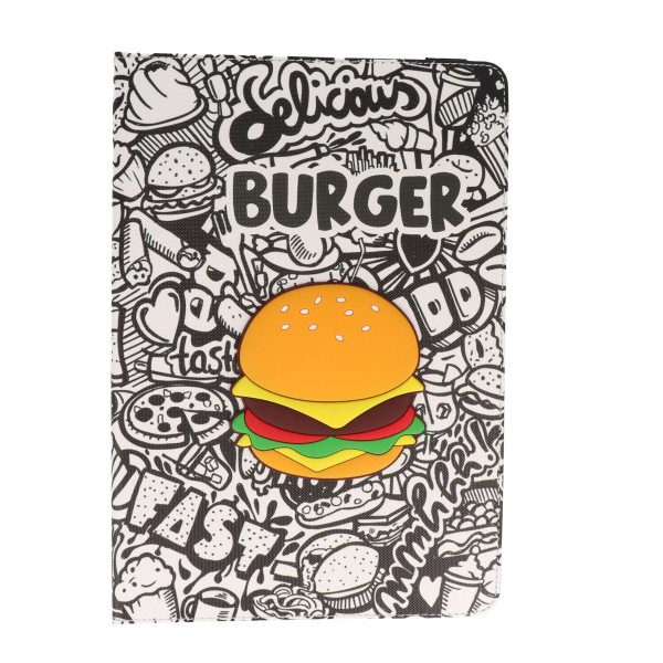 Book Cover Θήκη Tablet Με Σχέδιο Burger (Universal 10'')