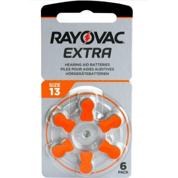 Μπαταρία Rayovac Extra Ακουστικών Βαρηκοΐας Size 13