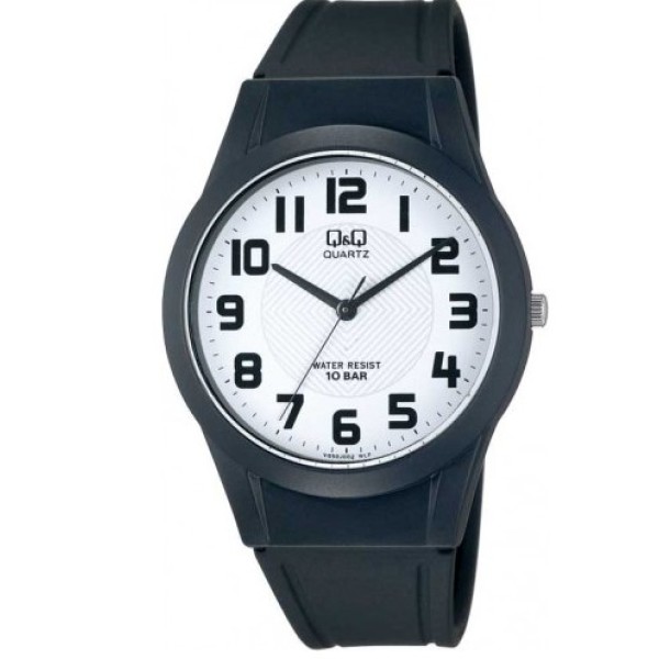 Q&Q Unisex Ρολόι Χειρός σε Μαύρο Χρώμα
