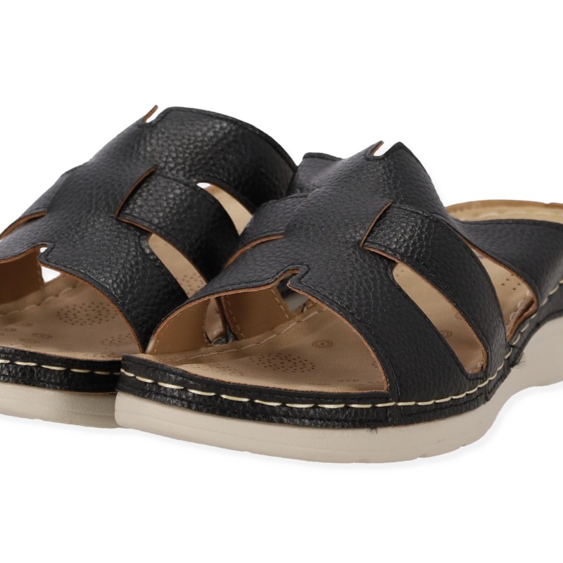 Sweet Shoes Γυναικεία Ανατομική Παντόφλα από Δερματίνη Sweet Shoes Γυναικεία Ανατομική Παντόφλα από Δερματίνη