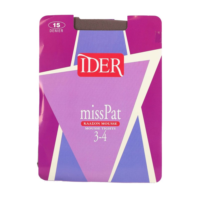 Ιder MissPat 15 Den Γυναικείο Καλσόν Mousse με Διπλό Κάβαλο
