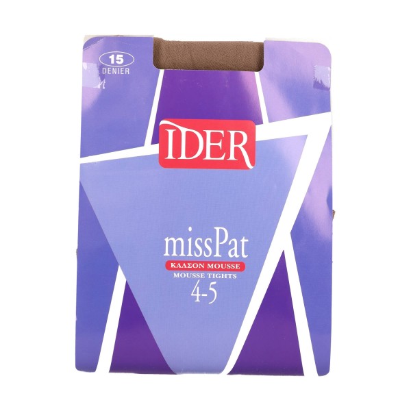 Ider MissPat 15 Den Γυναικείο Καλσόν Mousse με Μεγάλο Διπλό Κάβαλο