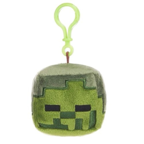 Mojang Studios Μπρελόκ Λούτρινο 6cm Κύβος ''Zombie Minecraft''