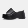 IDEAL SHOES Γυναικεία Πλατφόρμα-Παντόφλα σε Δερματίνη