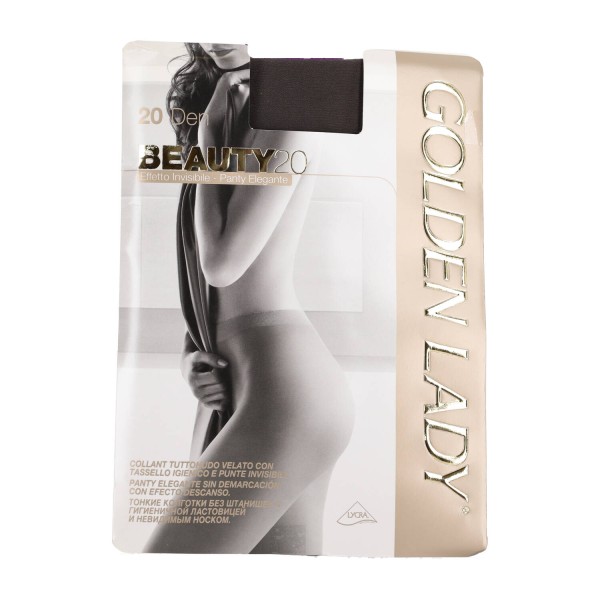 Golden Lady Beauty20 20 Den Γυναικείο Πολύ λεπτό Ελαστικό Καλσόν,Σούπερ Διάφανο