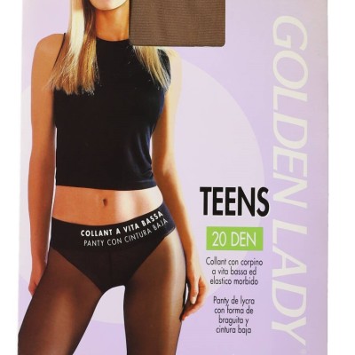 Golden Lady Teens 20 DEN Ελαστικό Χαμηλοκάβαλο Καλσόν με Παρτη Δαντελένια Κιλοτα Golden Lady Teens 20 DEN Ελαστικό Χαμηλοκάβαλο Καλσόν με Παρτη Δαντελένια Κιλοτα