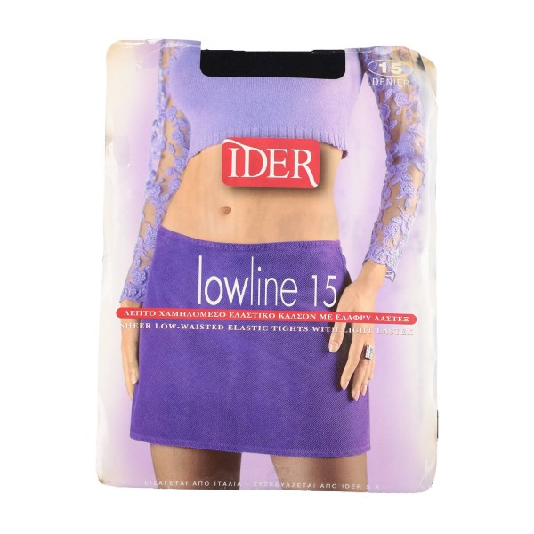 IDER Lowline 15 Den Λεπτο Χαμηλόμεσο Ελαστικό Καλσόν με Ελαφρύ Λαστέξ