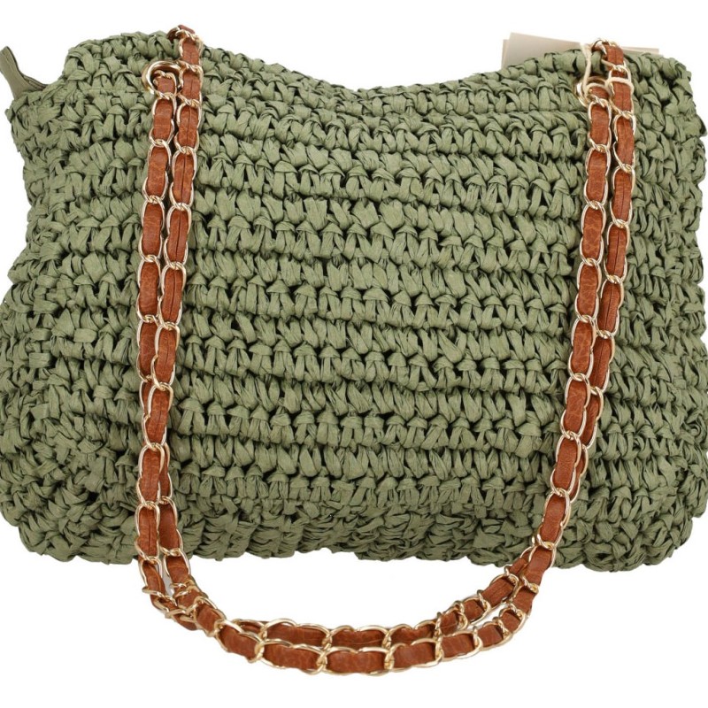 BAG TO BAG Γυναικεία Ψάθινη Τσάντα Φάκελος