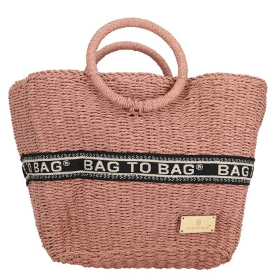 BAG TO BAG Ψάθινη Τσάντα WickerBomb