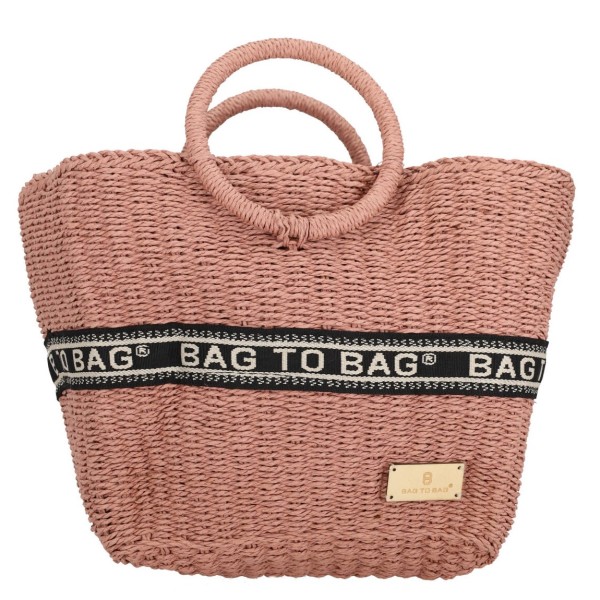BAG TO BAG Ψάθινη Τσάντα WickerBomb