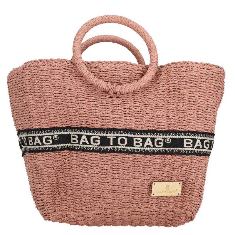 BAG TO BAG Ψάθινη Τσάντα WickerBomb BAG TO BAG Ψάθινη Τσάντα WickerBomb