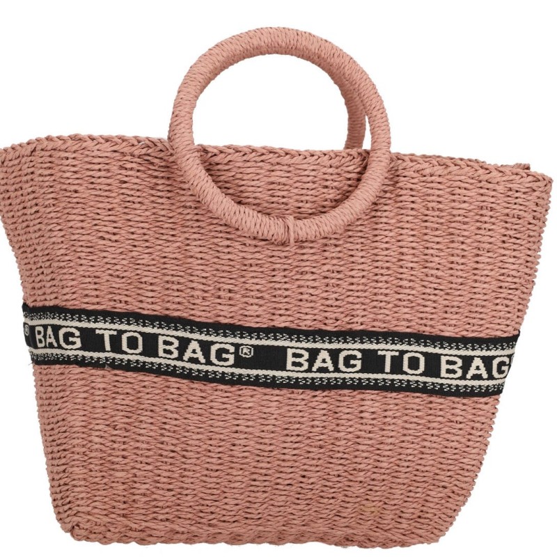 BAG TO BAG Ψάθινη Τσάντα WickerBomb BAG TO BAG Ψάθινη Τσάντα WickerBomb