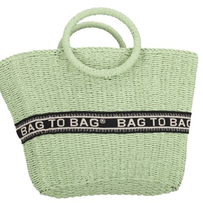 BAG TO BAG Ψάθινη Τσάντα WickerBomb