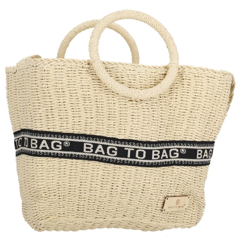 BAG TO BAG Ψάθινη Τσάντα WickerBomb BAG TO BAG Ψάθινη Τσάντα WickerBomb