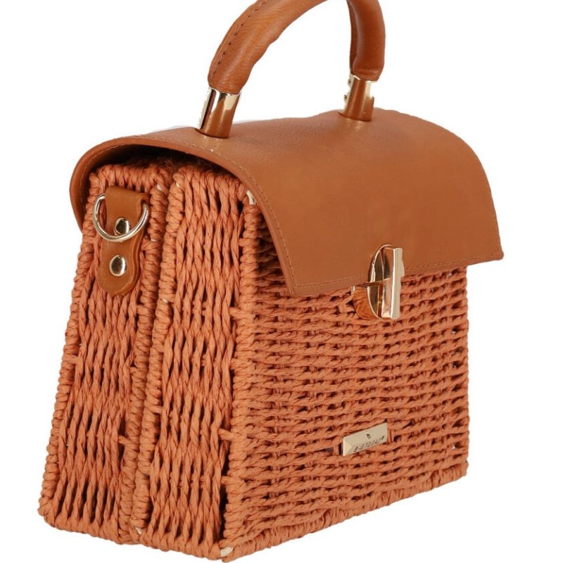 BAG TO BAG Ψάθινη Γυναικεία Τσάντα Χειρός/Ώμου BAG TO BAG Ψάθινη Γυναικεία Τσάντα Χειρός/Ώμου