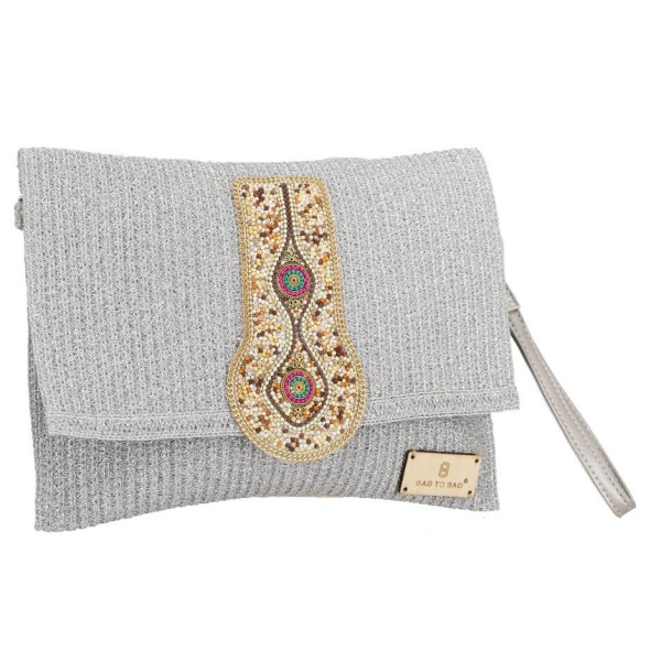 BAG TO BAG Ψάθινος Γυναικείος Φάκελος