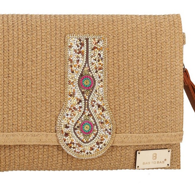 BAG TO BAG Ψάθινος Γυναικείος Φάκελος BAG TO BAG Ψάθινος Γυναικείος Φάκελος