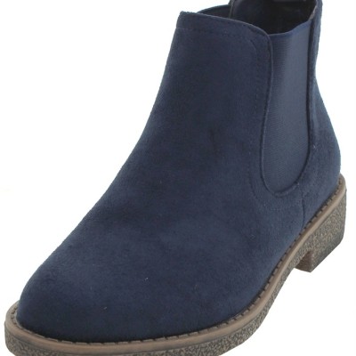Vera Blum, Suede, Women's, Biker, Boots, Flat, Blue, Tan, Color