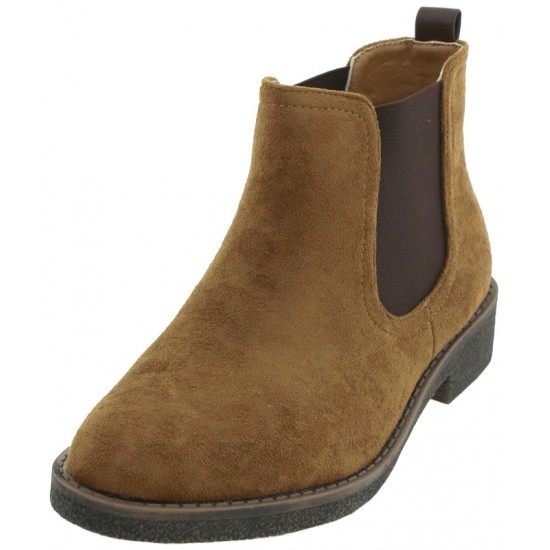 Vera Blum, Suede, Women's, Biker, Boots, Flat, Blue, Tan, Color