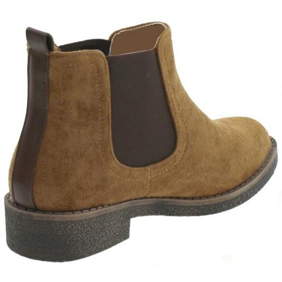 Vera Blum, Suede, Women's, Biker, Boots, Flat, Blue, Tan, Color