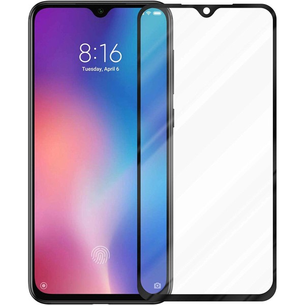 Fullscreen Tempered Glass Μαύρο (Xiaomi Mi 9 SE) Αξεσουάρ Κινητών/Tablet