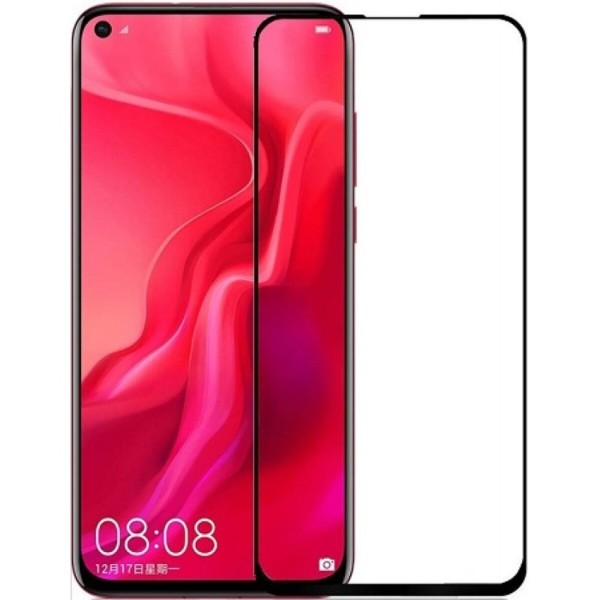 Fullscreen Tempered Glass Μαύρο (Honor 20 & Huawei Nova 5T)