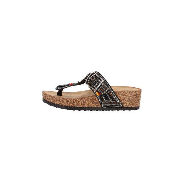 Jomix Shoes Γυναικεία Σανδάλια με Δίχαλο & Διαακοσμητικές Πέτρες