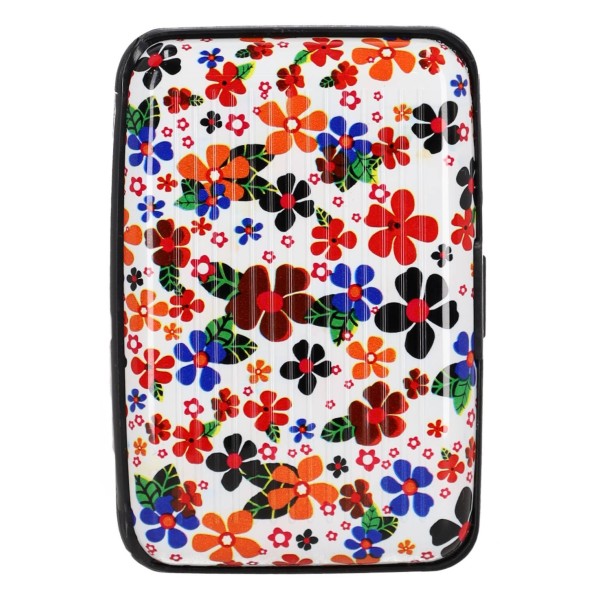 OEM Πορτοφόλι Ασφαλείας Πιστωτικών Καρτών 6 Θέσεων - Λουλούδια