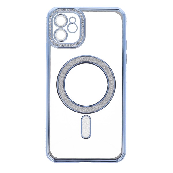 Siipro Back Cover Θήκη Σιλικόνης Με Τζαμάκι Κάμερας, Magsafe, Στρασάκια Και Γκλίτερ (Iphone 11)
