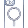 Back Cover Θήκη Σιλικόνης Με Τζαμάκι Κάμερας, Magsafe, Στρασάκια Και Γκλίτερ (Iphone 12 Pro Max)