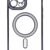 Back Cover Θήκη Σιλικόνης Με Τζαμάκι Κάμερας, Magsafe, Στρασάκια Και Γκλίτερ (Iphone 12 Pro Max)