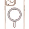 Back Cover Θήκη Σιλικόνης Με Τζαμάκι Κάμερας, Magsafe, Στρασάκια Και Γκλίτερ (Iphone 12 Pro Max)