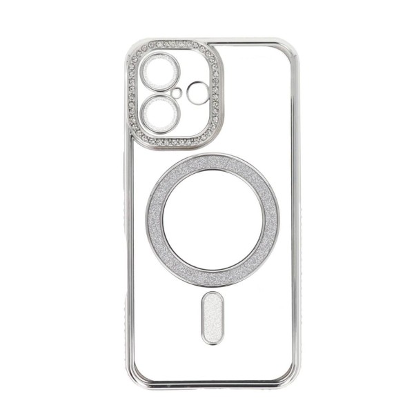 Back Cover Θήκη Σιλικόνης Με Τζαμάκι Κάμερας, Magsafe, Στρασάκια Και Γκλίτερ (Iphone 16) Αξεσουάρ Κινητών/Tablet