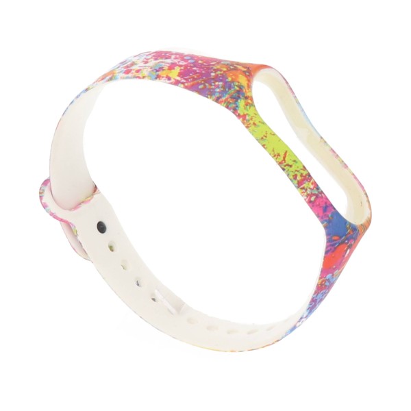 Λουράκι Σιλικόνης Με Σχέδιο Μπογιάς (Xiaomi Mi Band 5 & Xiaomi Mi Band 6 & Xiaomi Mi Band 7) Αξεσουάρ Κινητών/Tablet