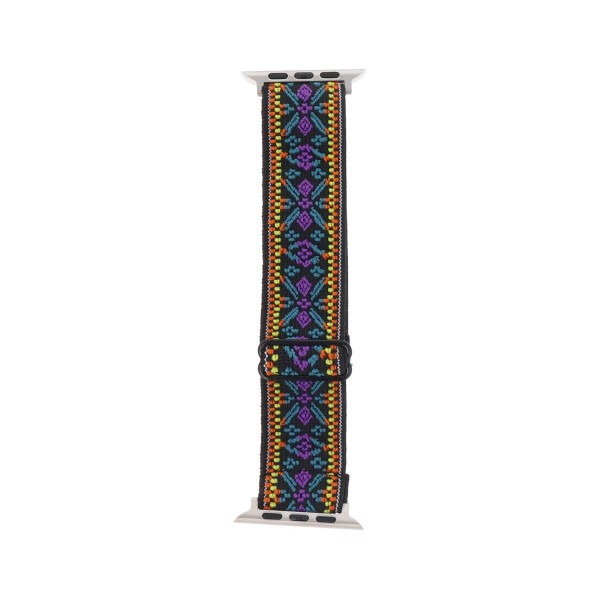 Oba Style Λουράκι Wooven Texture Με Έθνικ Σχέδιο (Apple Watch 42mm & Apple Watch 44mm & Apple Watch 45mm & Apple Watch 49mm)