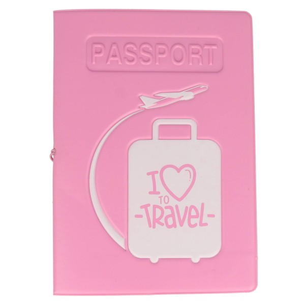 Erdom Θήκη Διαβατηρίου Με Σχέδιο I Love To Travel Είδη Ταξιδίου