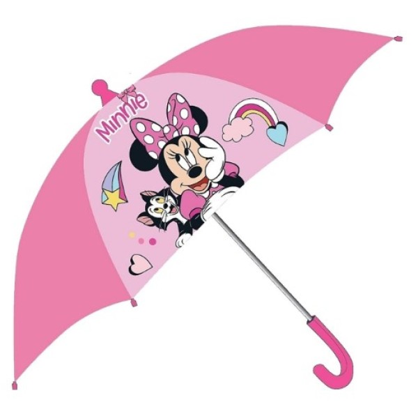 Disney Παιδική Ομπρέλα Minnie σε Άσπρο-Ροζ
