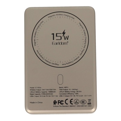 Earldom PD-54 10000mAh Magsafe-Wireless Power Bank 20W