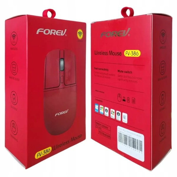 FOREV FV-386 Bluetooth Ασύρματο Αθόρυβο Ποντίκι Αξεσουάρ Κινητών/Tablet