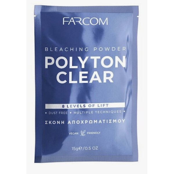Farcom Polyton Clear Σκόνη Ξανοίγματος 15gr Καλλυντικά/Διάφορα Αξεσουάρ