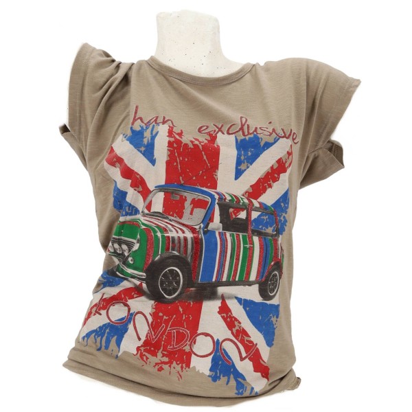 M.H.Y COLLECTION Γυναικείο T-shirt Mε Στάμπα Λονδίνο