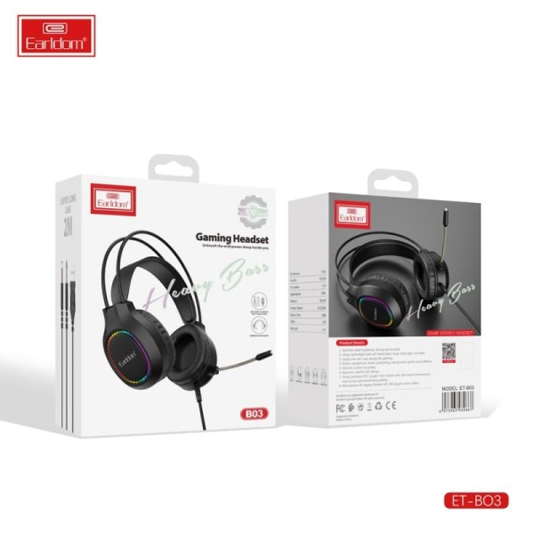 Earldom B03 Gaming Headset With Heavy Bass Αξεσουάρ Κινητών/Tablet