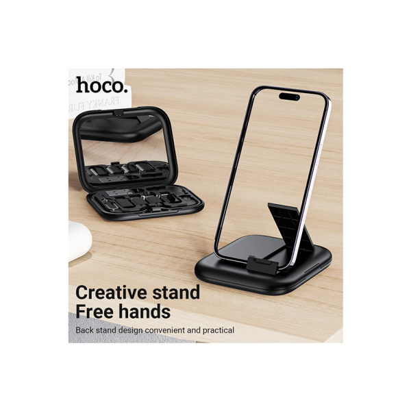 Hoco U114 Σετ Αντάπτορες USB 6 σε 1 3A Micro, Type-C, Lightning, USB-A & Βάση Κινητού