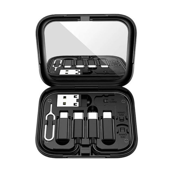 Hoco U114 Σετ Αντάπτορες USB 6 σε 1 3A Micro, Type-C, Lightning, USB-A & Βάση Κινητού