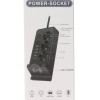 Power Socket QL - 1080U 2500W Πολύμπριζο 3 Θέσεων με 4 Θύρες USB-A και 1 Θύρα USB-C