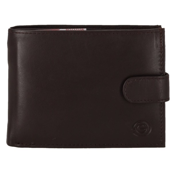 Genuine Leather CG176 Ανδρικό Πορτοφόλι Δερμάτινο Με Κούμπωμα