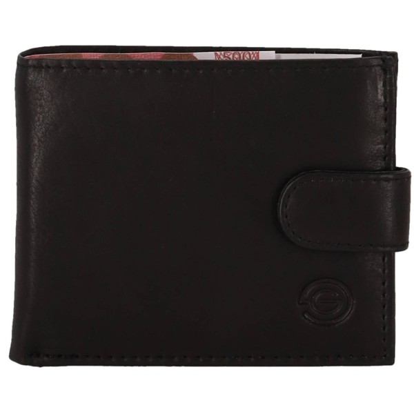Genuine Leather Aνδρικό Πορτοφόλι Δερμάτινο Με Κούμπωμα