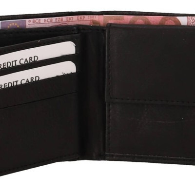 Genuine Leather Aνδρικό Πορτοφόλι Δερμάτινο Με Κούμπωμα