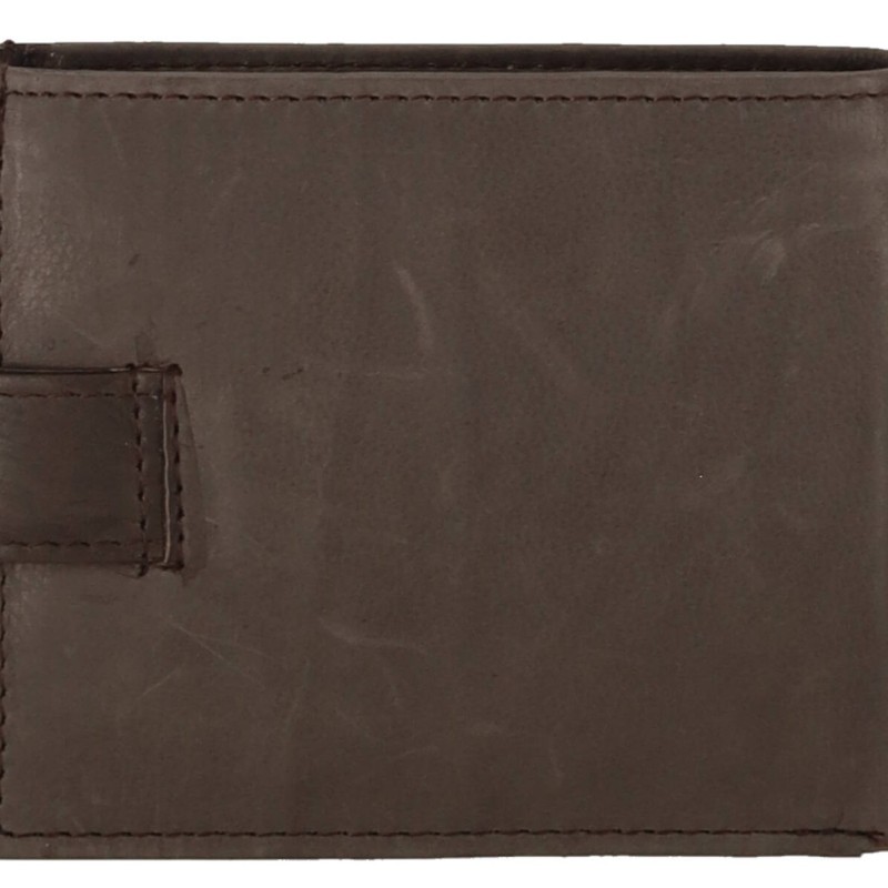 Genuine Leather  Ανδρικό Πορτοφόλι Δερμάτινο Mε Κούμπωμα