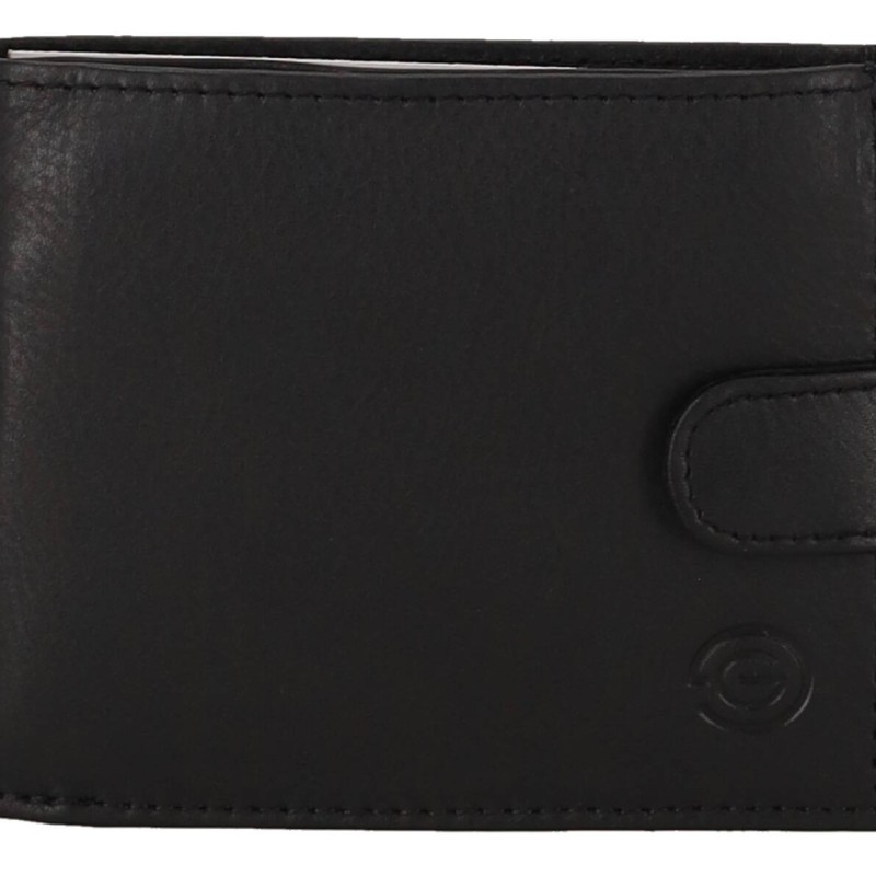Genuine Leather  Ανδρικό Πορτοφόλι Δερμάτινο Mε Κούμπωμα